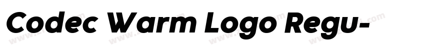 Codec Warm Logo Regu字体转换